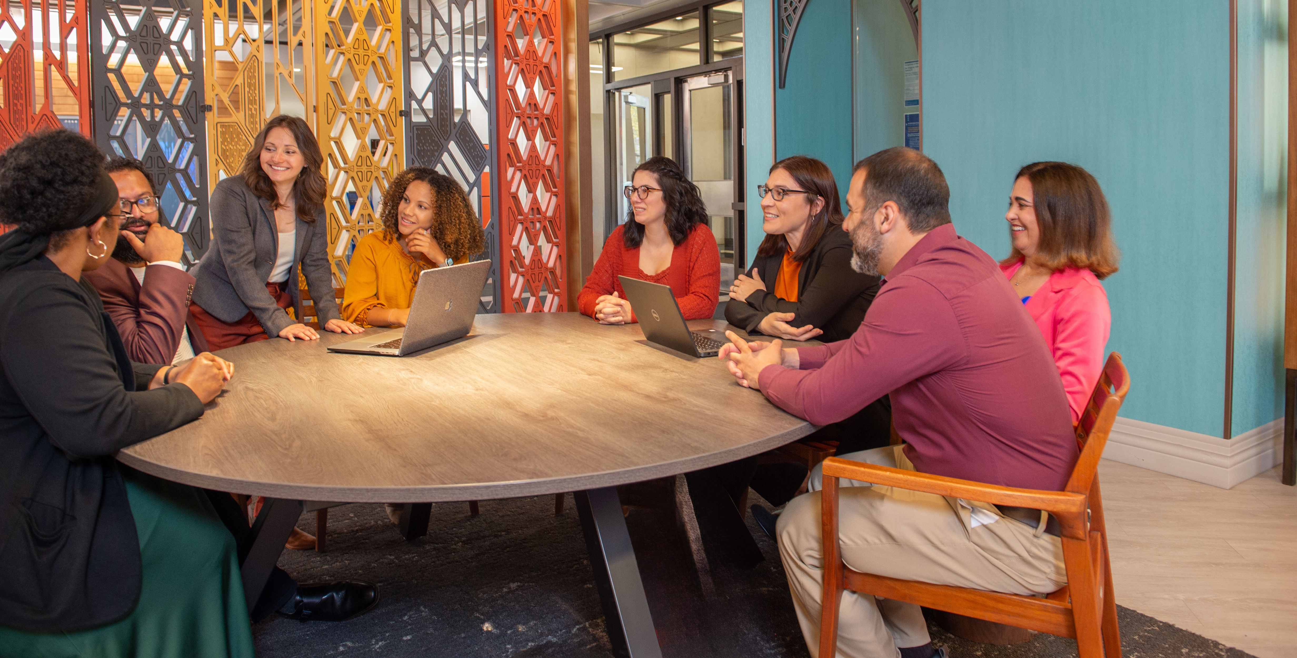 CuPID group working around a round table